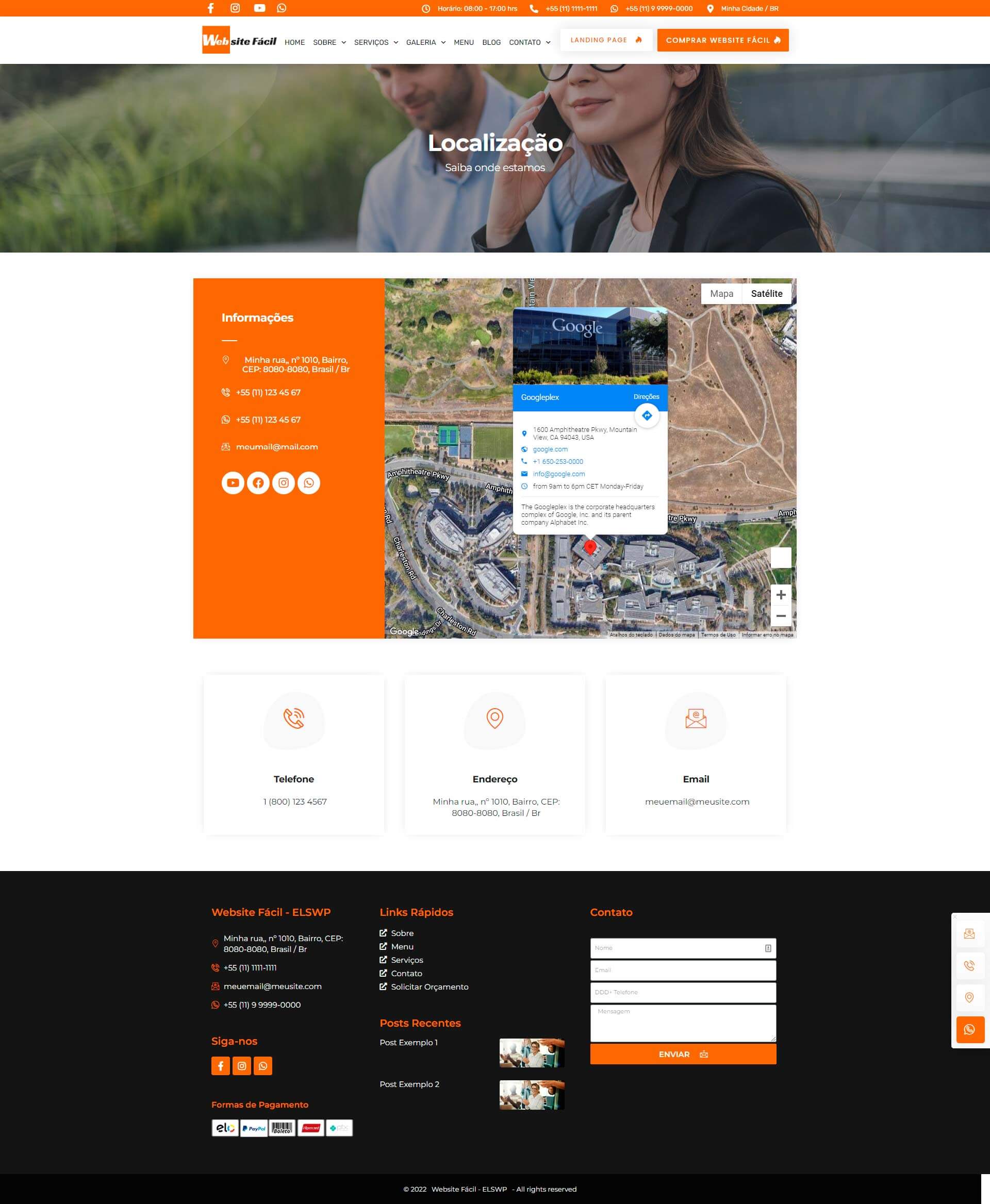 Localizacao – Website Facil – ELSWP